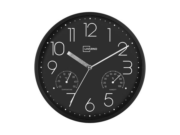 Vægur med termometer og hygrometer