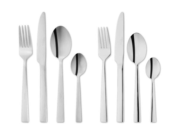 Edelstahl-Besteck-Set, 24-teilig