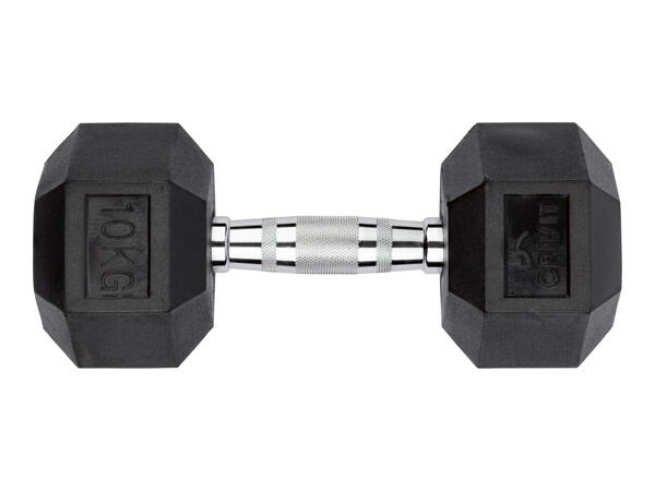 Crivit 10kg Hex Dumbbell