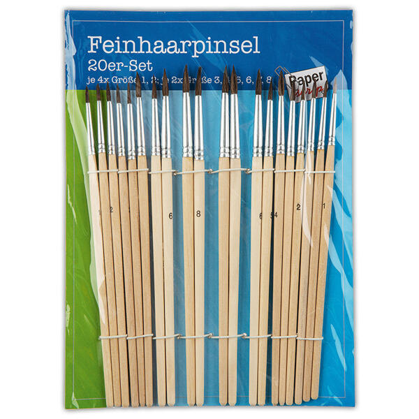 Feinhaar-/ Borstenpinsel 20er-Set
