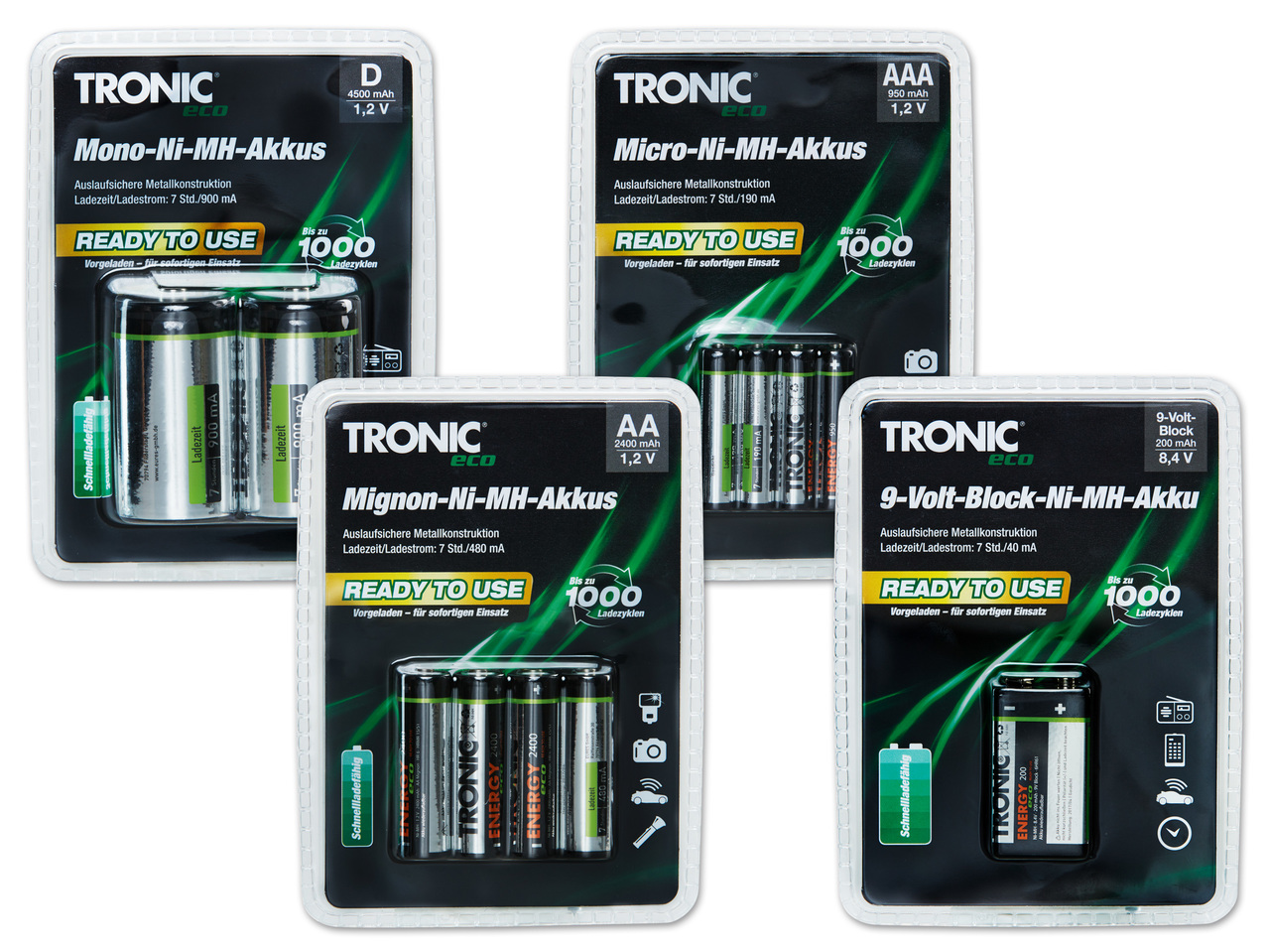 TRONIC(R)ECO Ni-MH-Akkus