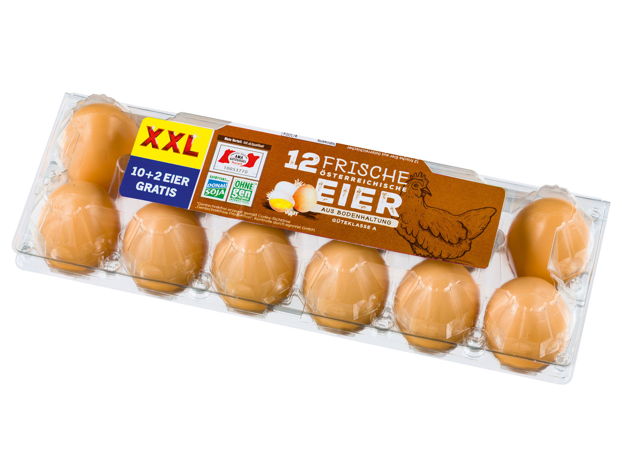 12 österreichische Eier aus Bodenhaltung