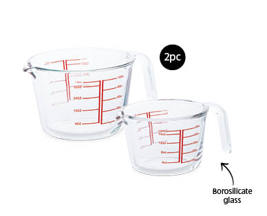 Glass Mixing Bowl 3pc or Glass Measuring Jug 2pc