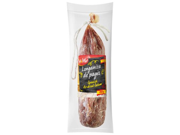 Spansk lufttorkad salami