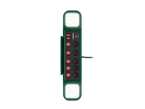 LED Work Light With Power Strip