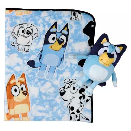 40" x 50" Pillow Buddy & Throw - Bluey