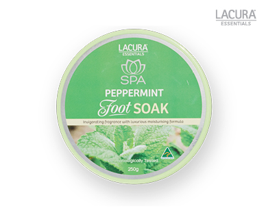LACURA ESSENTIALS SPA FOOT SCRUB OR FOOT SOAK 250G