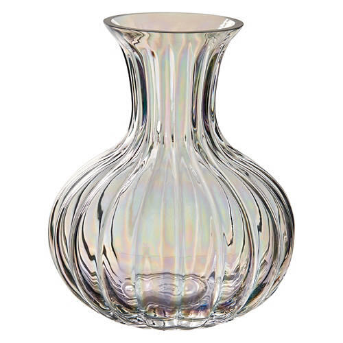 Hand - Blown Glass Opal Vase