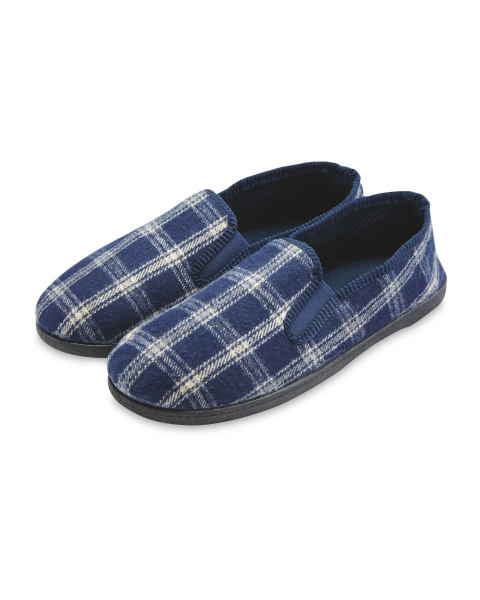 Avenue Navy Slip On Slippers