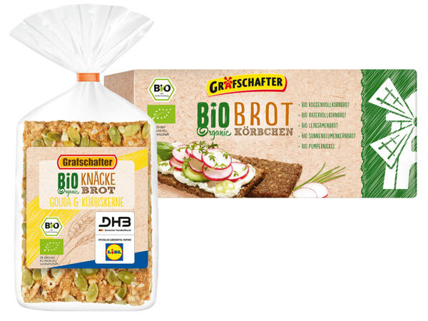 GRAFSCHAFTER Bio-Brotkörbchen oder Knäckebrot