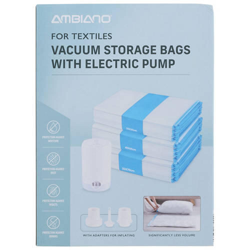 Vacuum Storage Bags with Electrical Pump