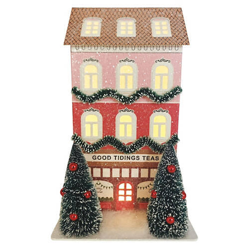 LED Paper Glitter House - Good Tidings Teas