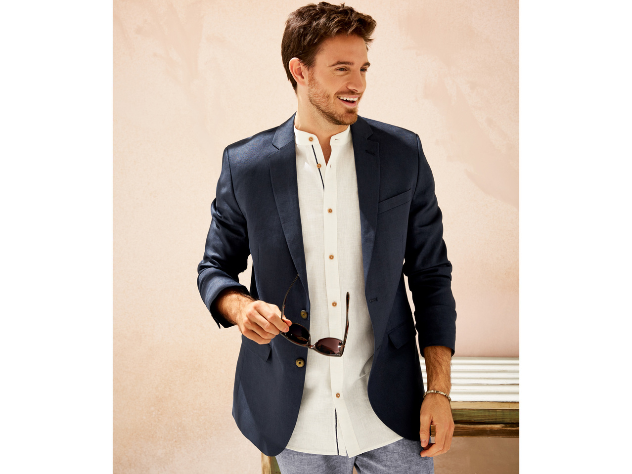 LIVERGY(R) Herren Leinen-Sakko1