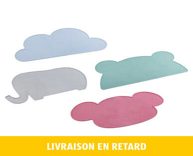 MY LIVING STYLE 
 SETS DE TABLE EN SILICONE POUR ENFANTS, 2 PIÈCES