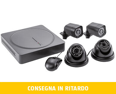 EASY HOME(R) 
 SET CON VIDEOCAMERA CCTV 4 HD