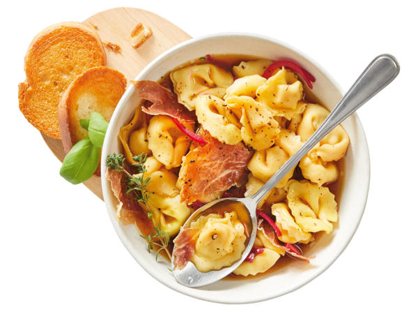 ITALIAMO Cappelletti mit Rohschinken/Medaglioni/Ravioli