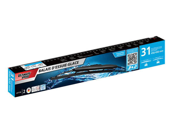 Torkarblad med spoiler, 2-pack