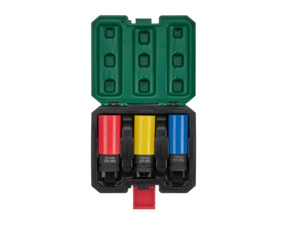 Parkside Impact Wheel Socket Set - 3 piece set