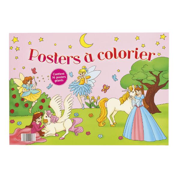Posters à colorier, 16 pcs