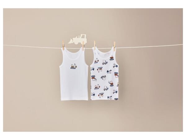 Boys' vests, 2 pieces