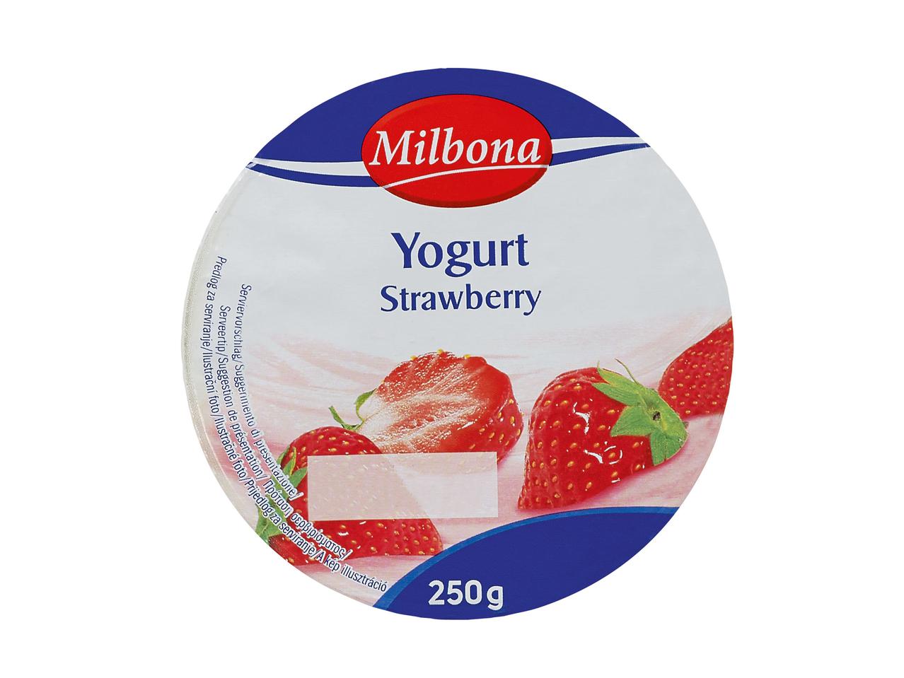 Halfvolle vruchtenyoghurt