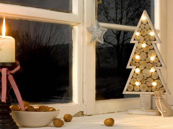 Wooden LED Christmas Decoration