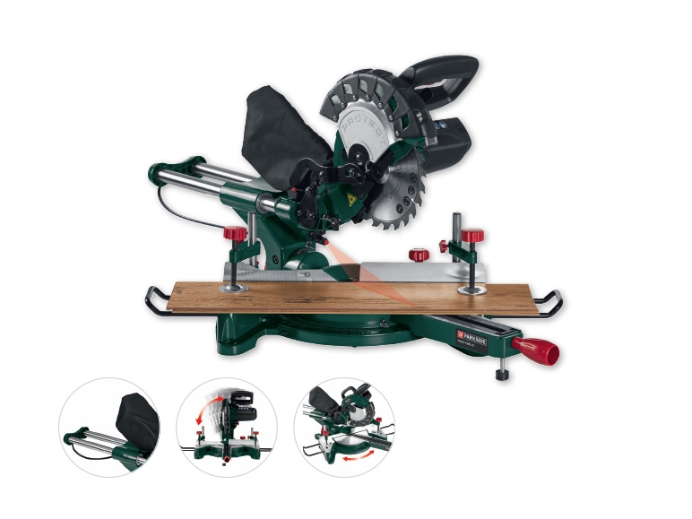 PARKSIDE(R) 1,500W Sliding Cross Cut Mitre Saw