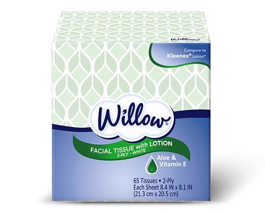 Willow 
 Multi-Pack Facial Tissue