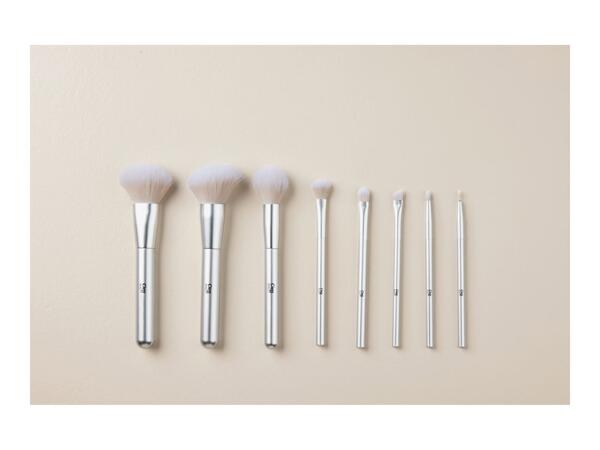 Cien Beauty Silver Makeup Brush Set - 9 Pieces