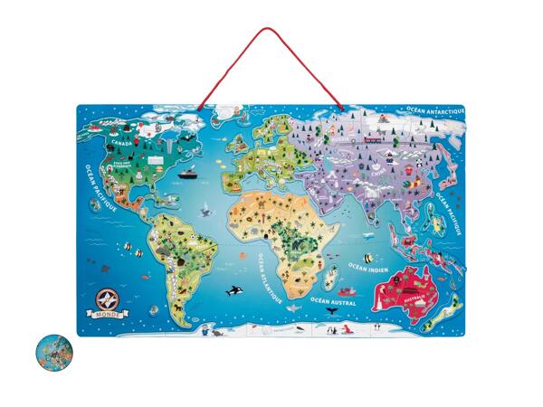 Cart e magnétique du monde / de l'Europe