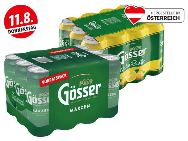 Gösser Natur Radler oder Märzenbier