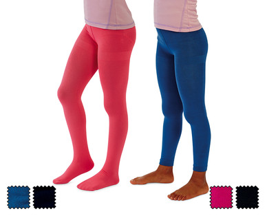 Girls' Fleece Lined Tights/Leggings