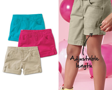 L&D Girls' Twill Shorts