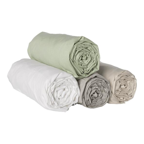 Drap-housse en coton bio, 2 pers.