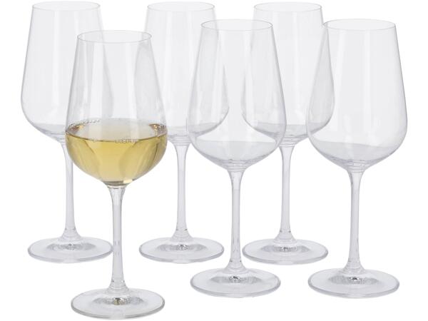 Wine or Water Glasses, 6 Pieces