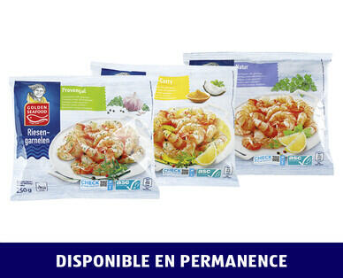 GOLDEN SEAFOOD
CREVETTES GÉANTES ASC