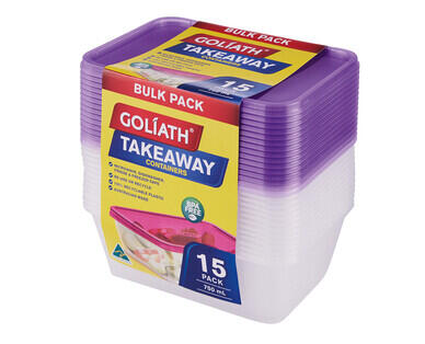Takeaway Containers 15pk