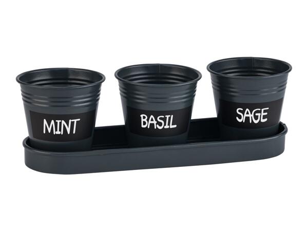 Parkside Herb Pots - Black