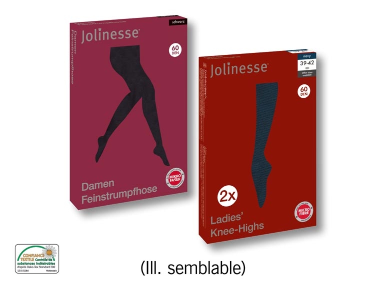 Collants fins/ mi-bas fins, lot de