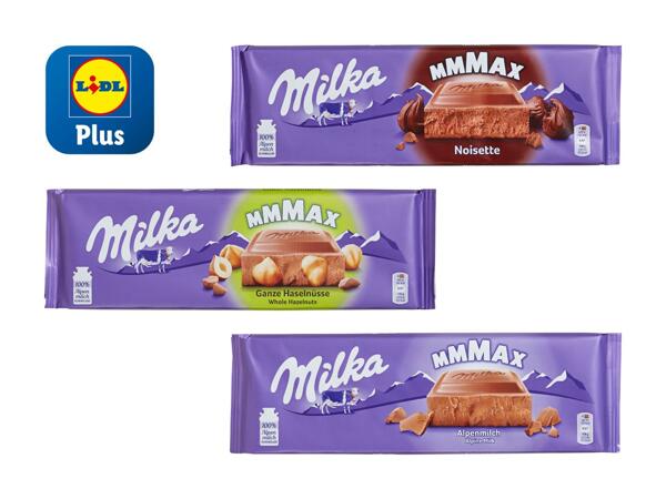 Tablettes de chocolat Milka