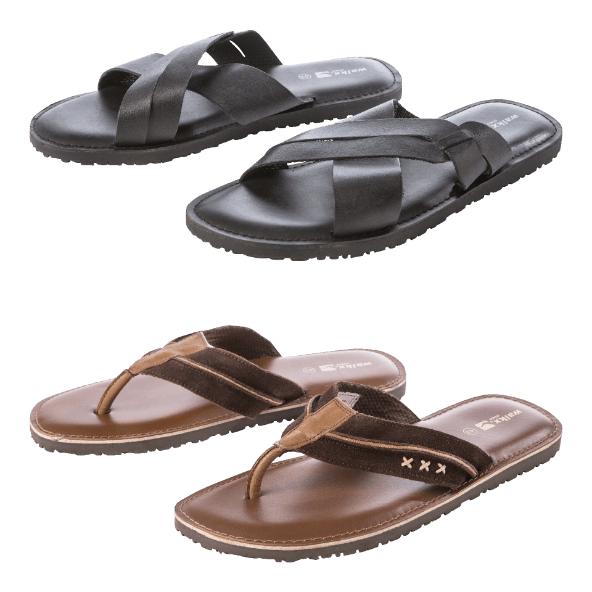 Lederen slippers voor heren