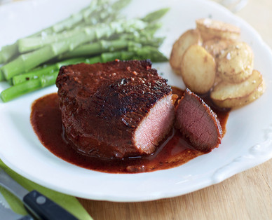 South African Ostrich Steaks in Marrakesh Sauce