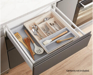 Expandable Cutlery and Utensil Tray 