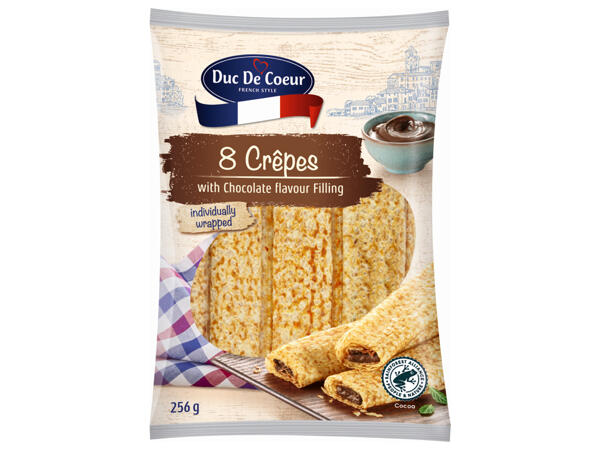 Crépes with Chocolate Filling