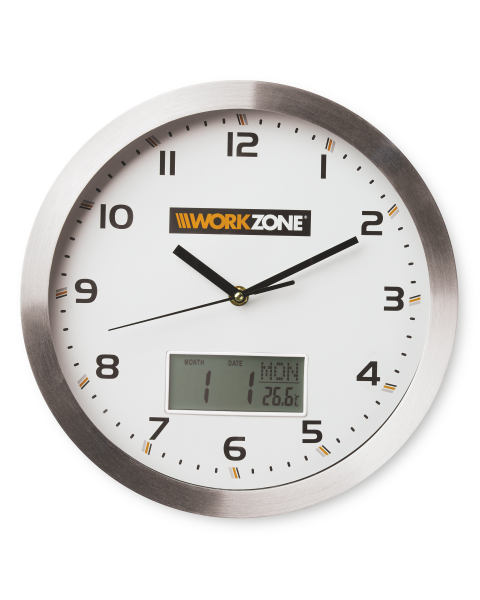Aluminium Workshop Wall Clock