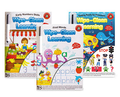 Wipe-Clean Learning Books or Wipe-Clean Flash Cards