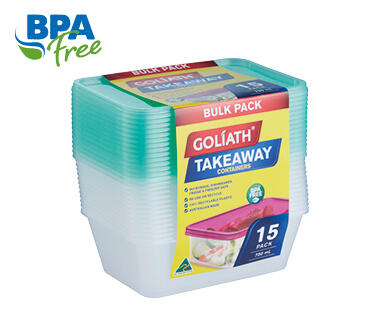 Takeaway Containers 15pk