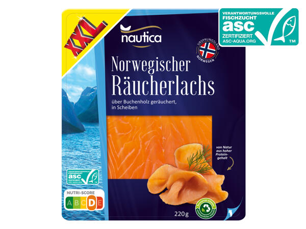 ASC Norwegischer Räucherlachs 200 g + 20 g gratis