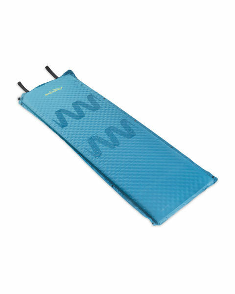 Blue self-inflating mat