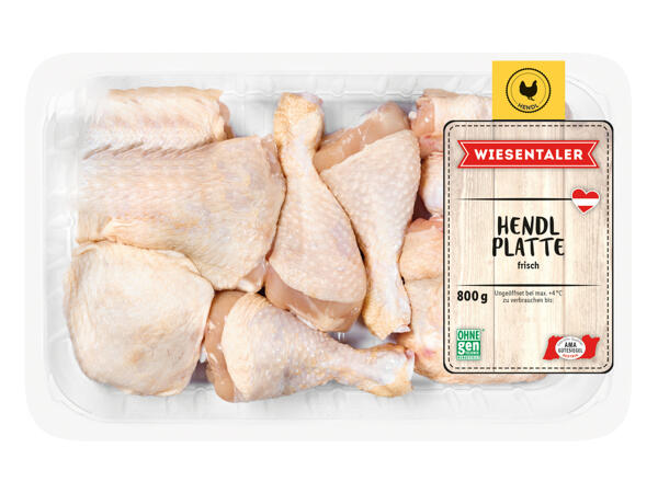 Frische Hendl-Grillplatte